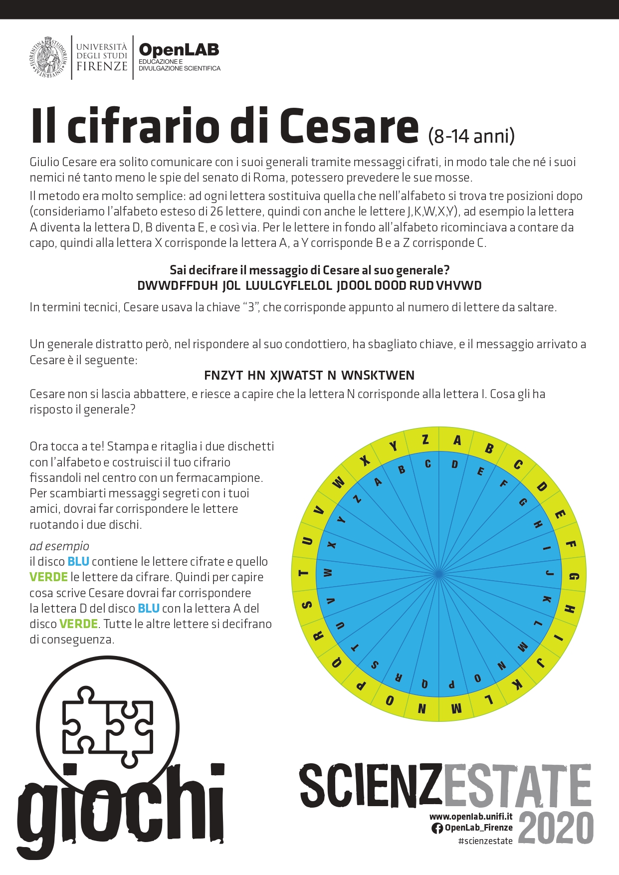 cifrario Cesare 8-14